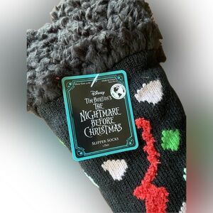 Disney Black and Red Nightmare Before Christmas Socks